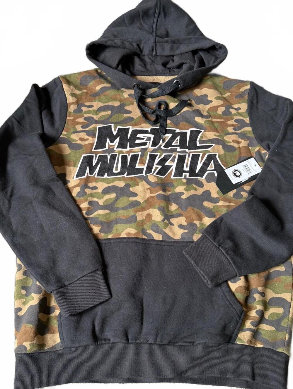 Metal Mulisha Camo Black Pullover Hoodie Size Small Motocross Moto Y2K NWT